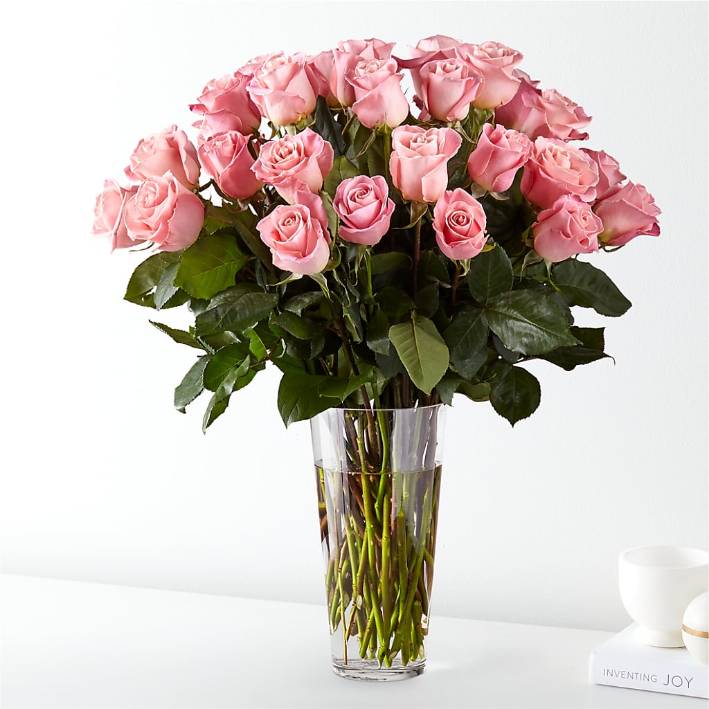 Long Stem Pink Rose Bouquet – Floral Delights Etc, Daleville AL