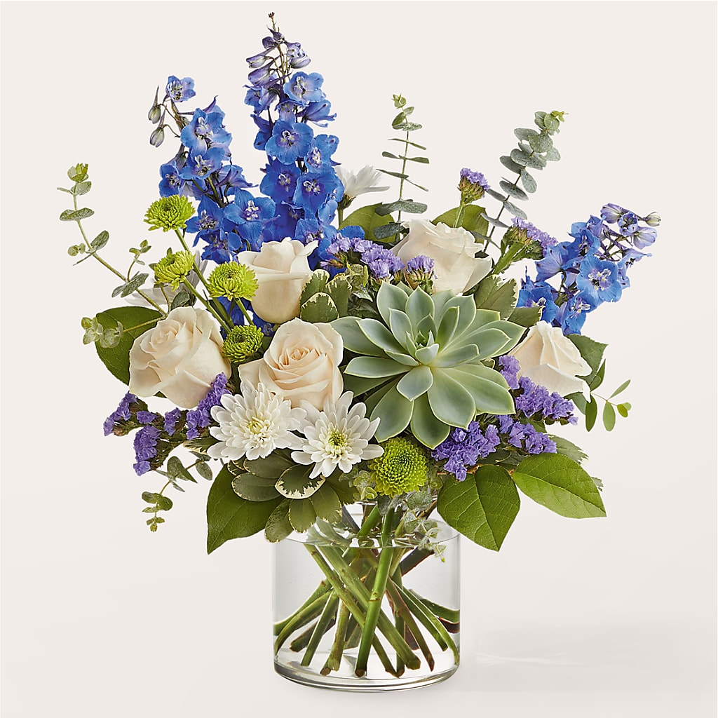 Cerulean Waves Bouquet – Floral Delights Etc, Daleville AL