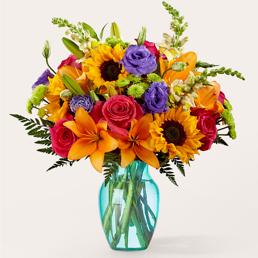 Double Rainbow Bouquet – Floral Delights Etc, Daleville AL