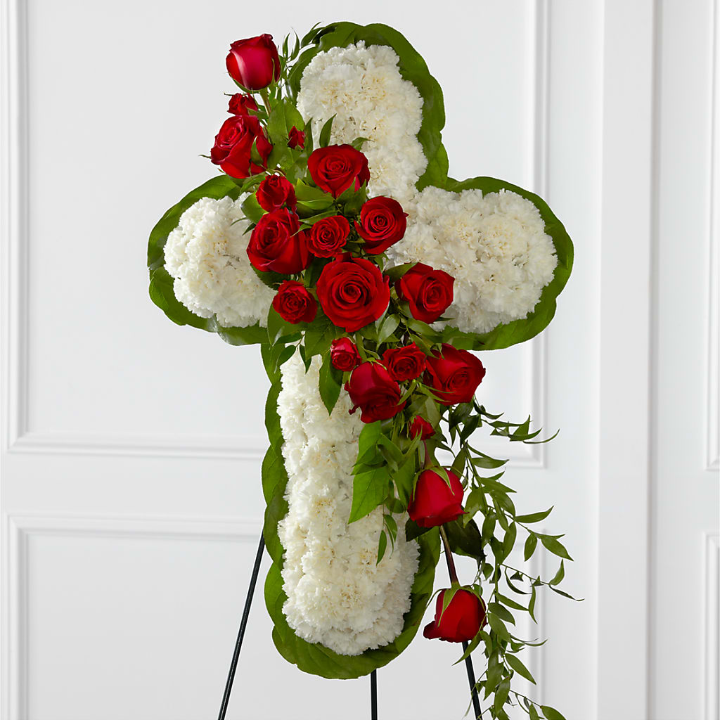 Floral Cross Easel – Floral Delights Etc, Daleville AL