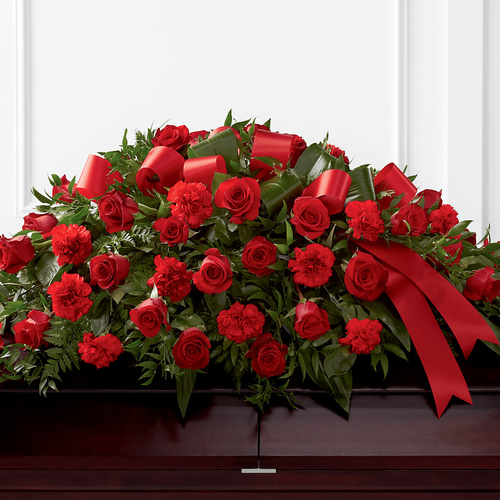 Tribute of Life Casket Spray – Floral Delights Etc, Daleville AL