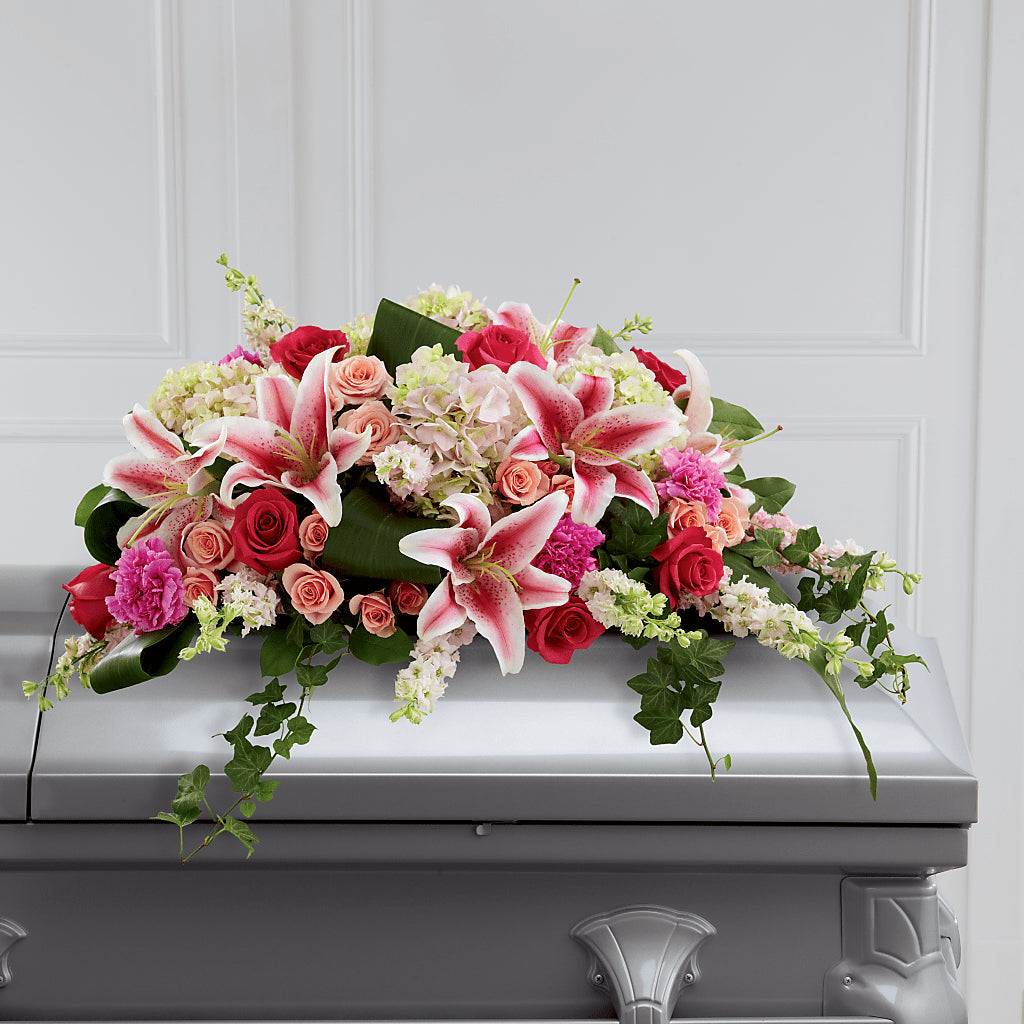 Splendid Grace Casket Spray – Floral Delights Etc, Daleville AL