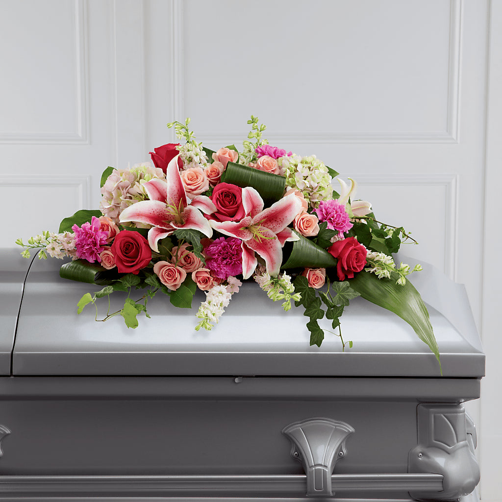 Splendid Grace Casket Spray – Floral Delights Etc, Daleville AL