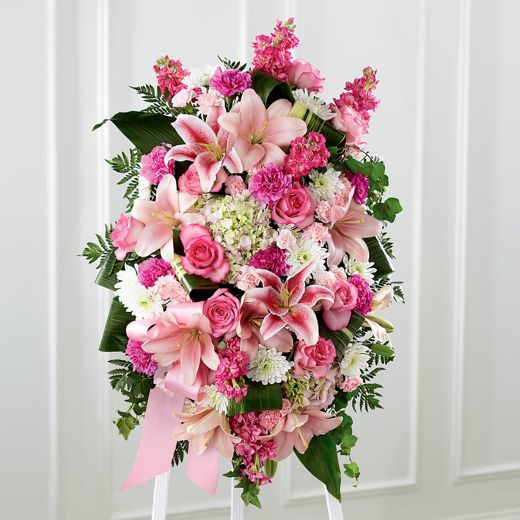 Comforting Standing Spray – Floral Delights Etc, Daleville AL