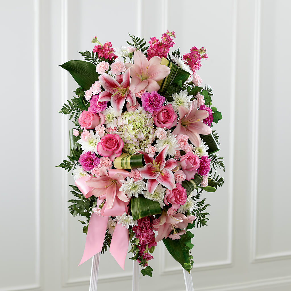 Comforting Standing Spray – Floral Delights Etc, Daleville AL