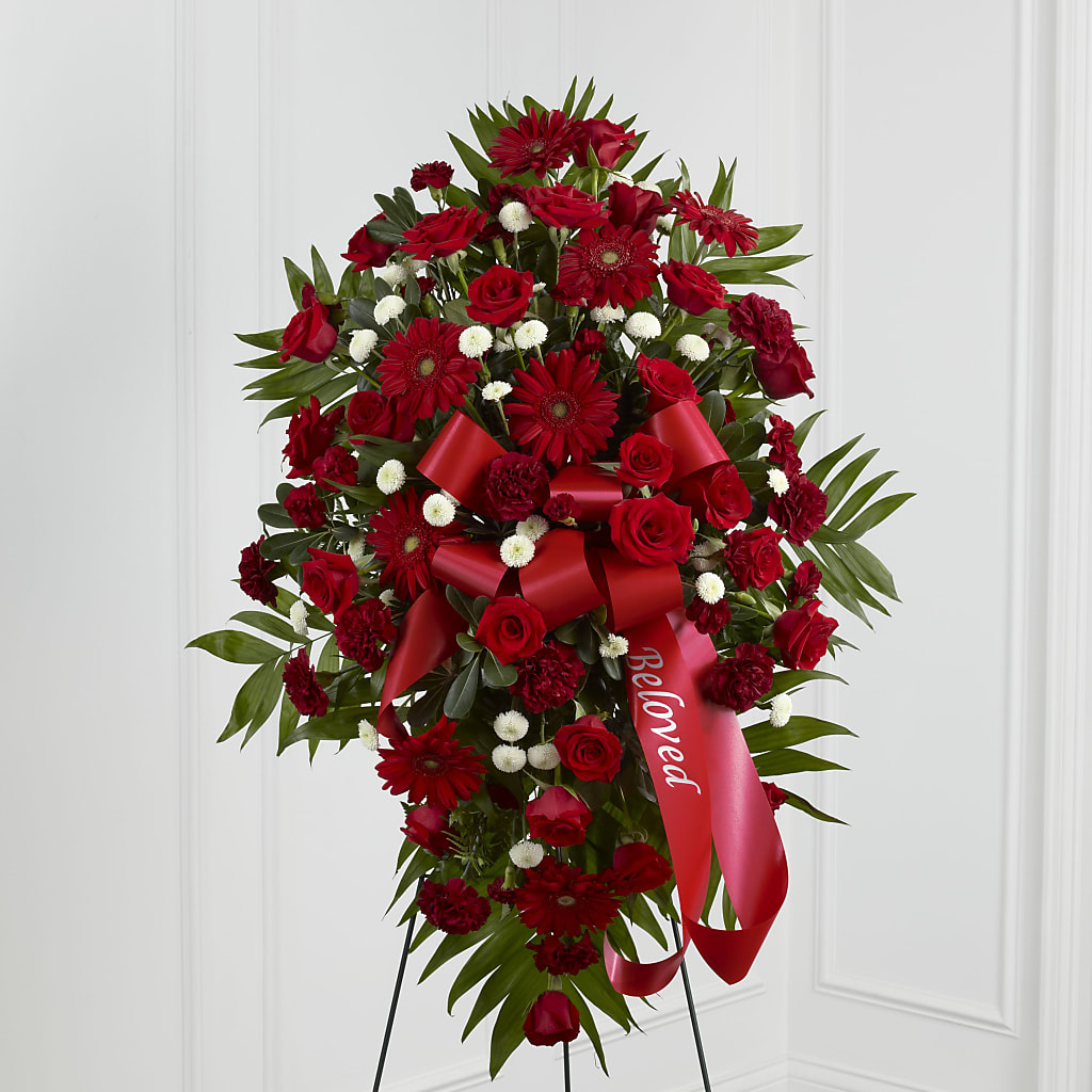Treasured Memories Standing Spray – Floral Delights Etc, Daleville AL