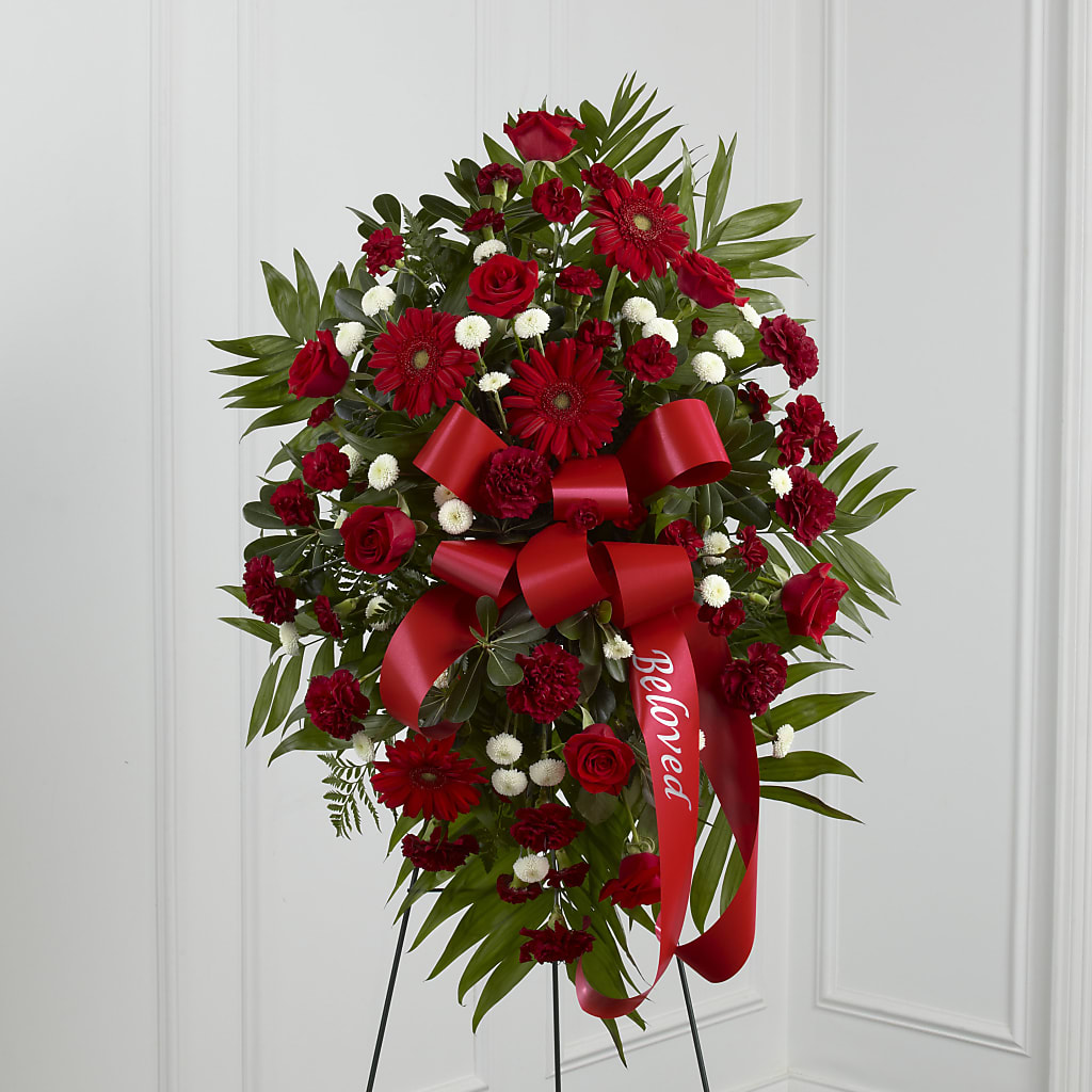 Treasured Memories Standing Spray – Floral Delights Etc, Daleville AL