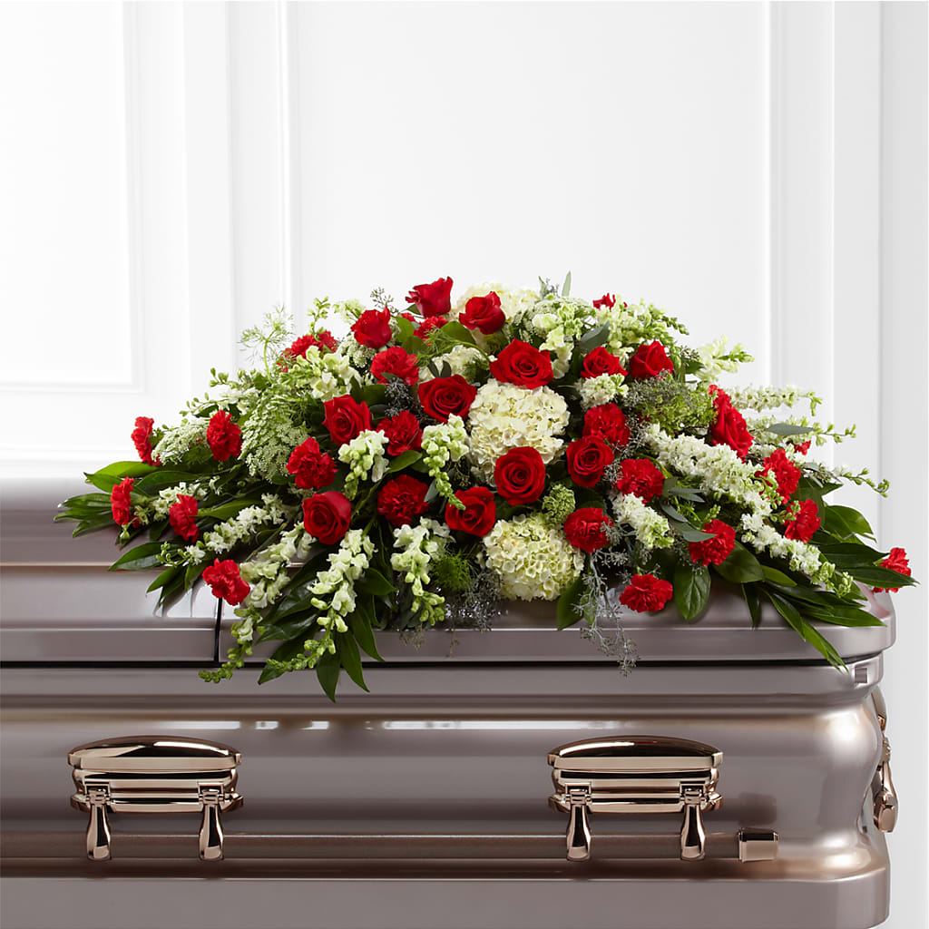 Sincerity Casket Spray – Floral Delights Etc, Daleville AL