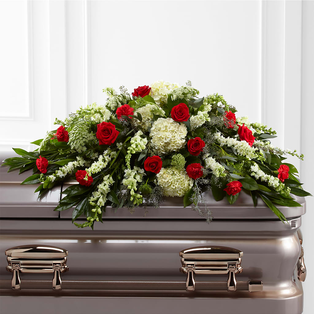 Sincerity Casket Spray – Floral Delights Etc, Daleville AL