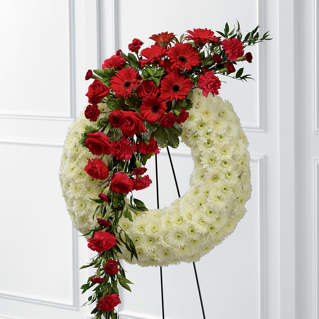 Graceful Tribute Wreath – Floral Delights Etc, Daleville AL