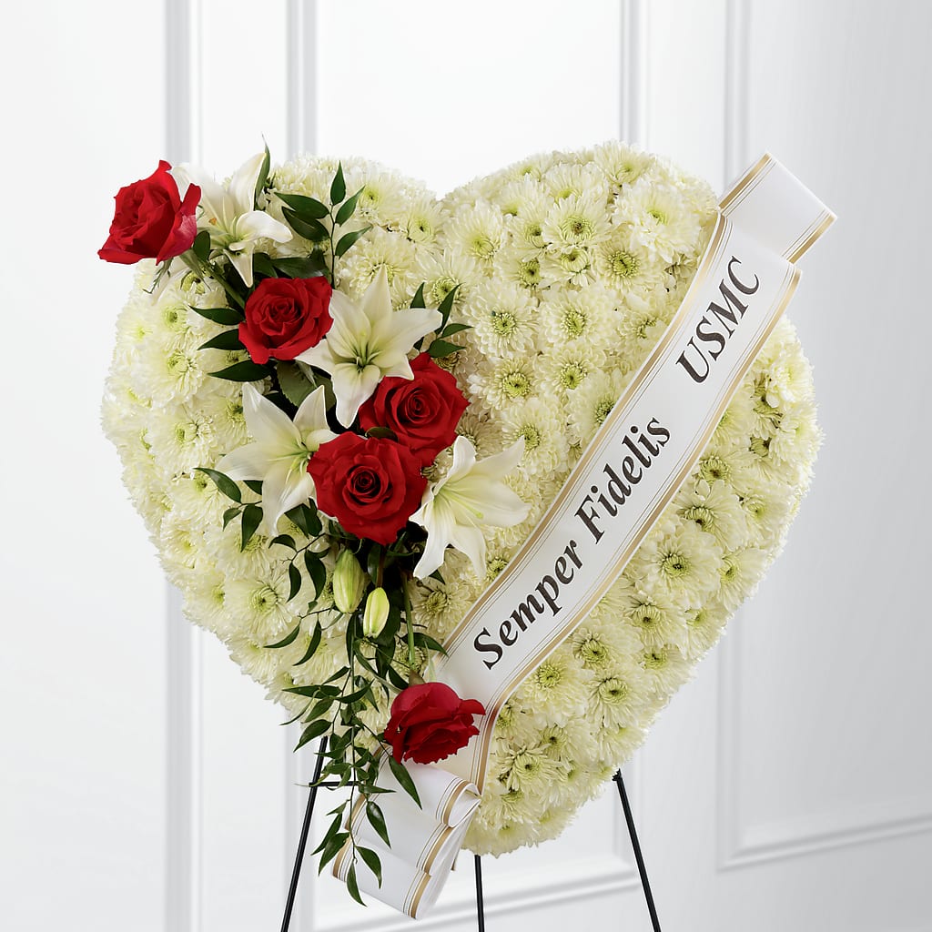 Heartfelt Hero Standing Heart – Floral Delights Etc, Daleville AL