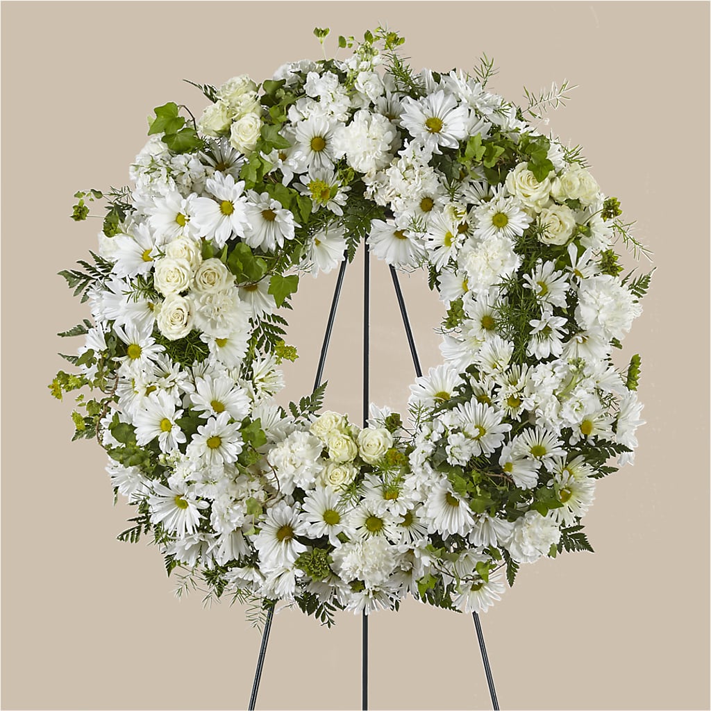 Faithful Wishes Wreath – Floral Delights Etc, Daleville AL