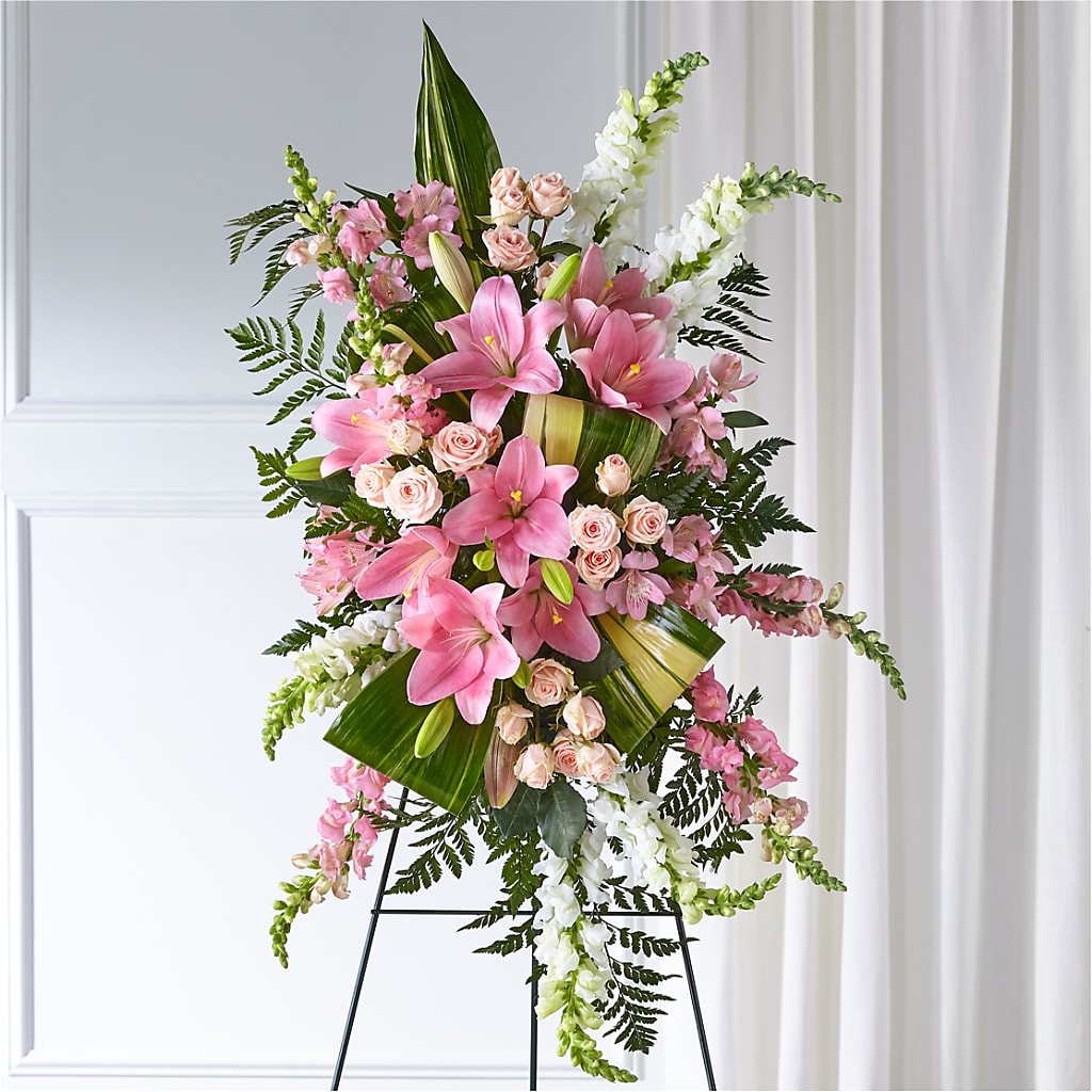 Elegant Embrace Standing Spray – Floral Delights Etc, Daleville AL