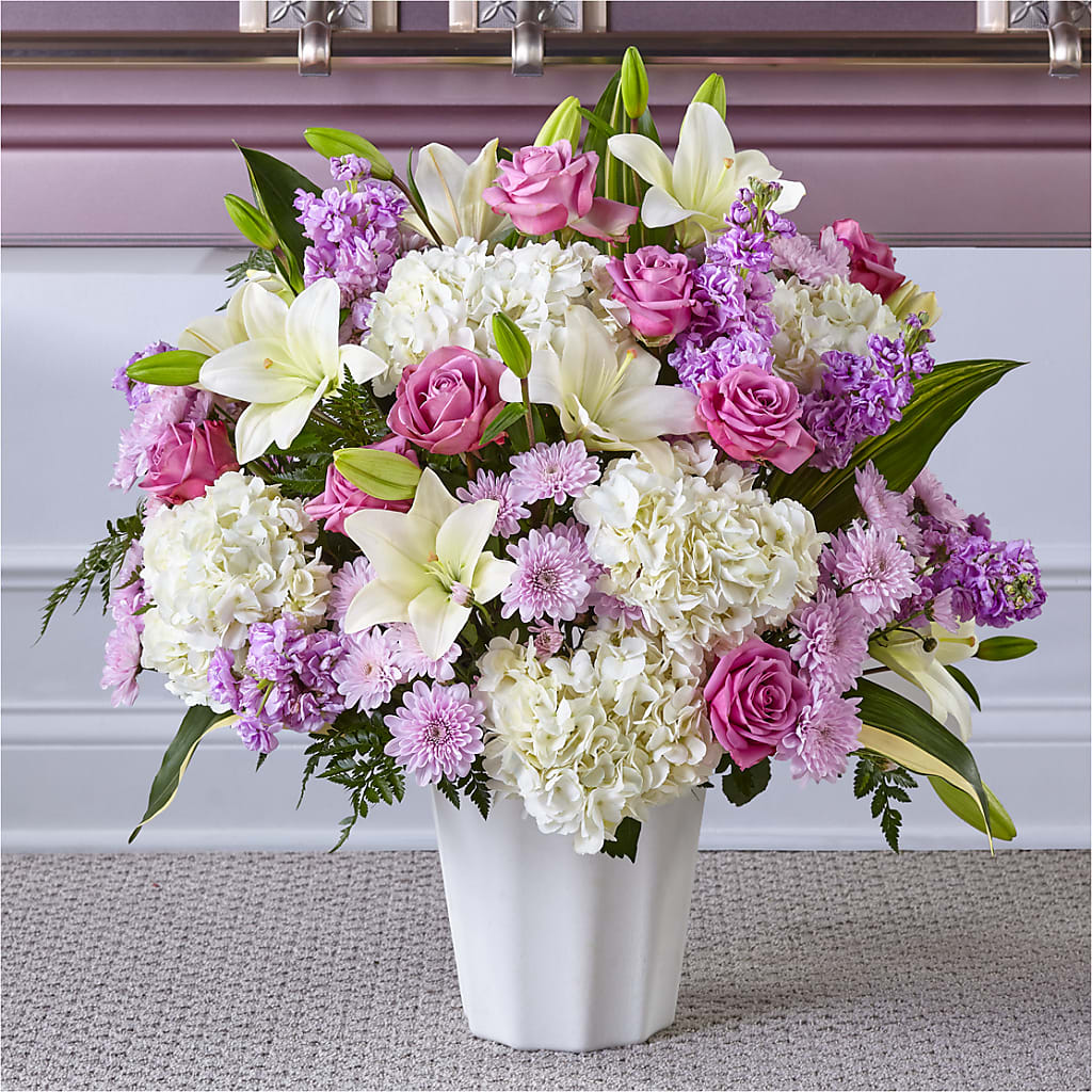 Heaven Sent Floor Basket – Floral Delights Etc, Daleville AL