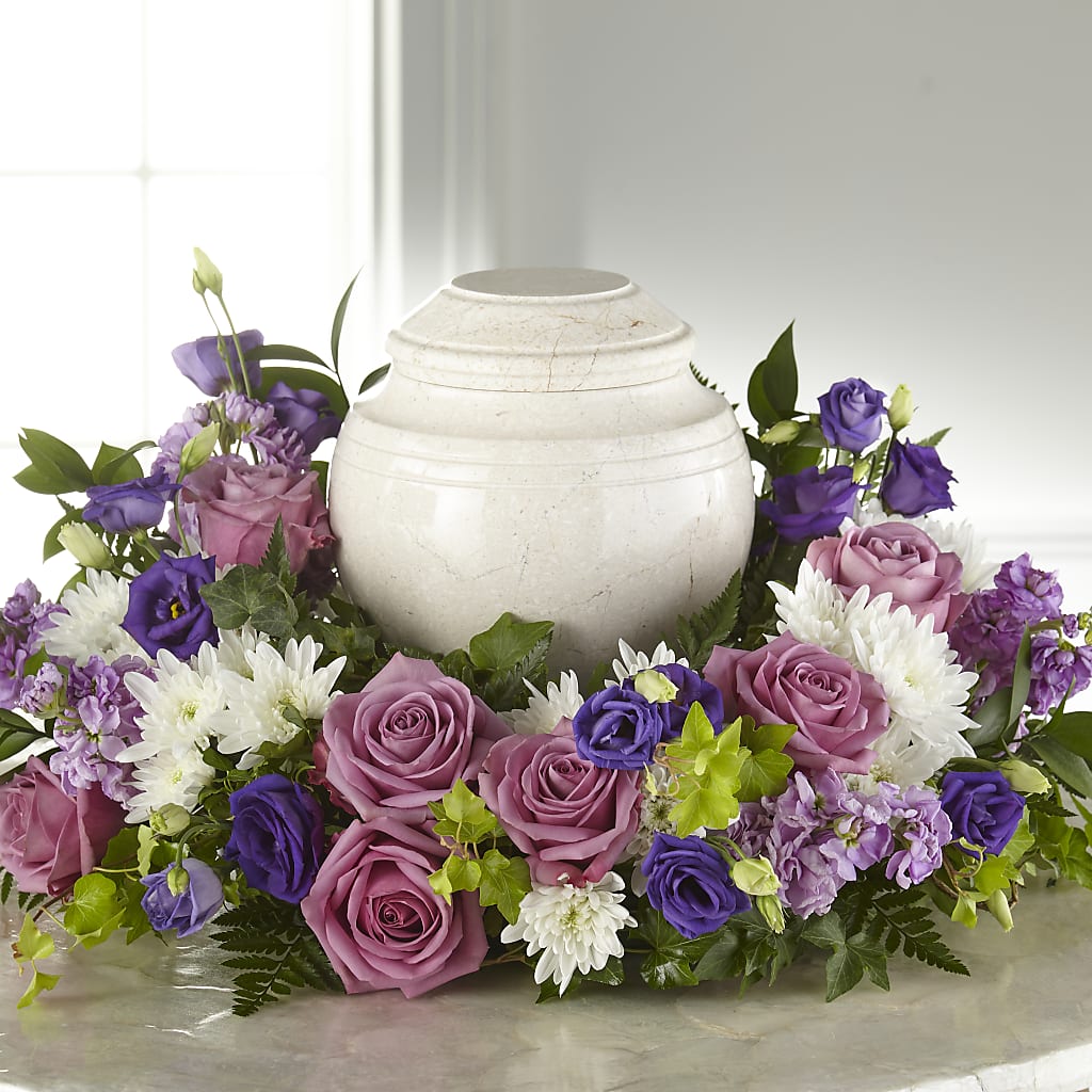 Blooming Sympathy Cremation Adornment – Floral Delights Etc, Daleville AL