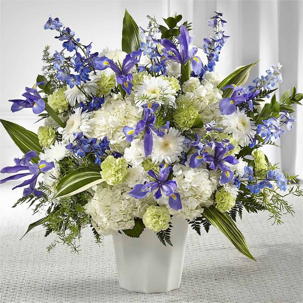 Soft Serenity Floor Basket – Floral Delights Etc, Daleville AL