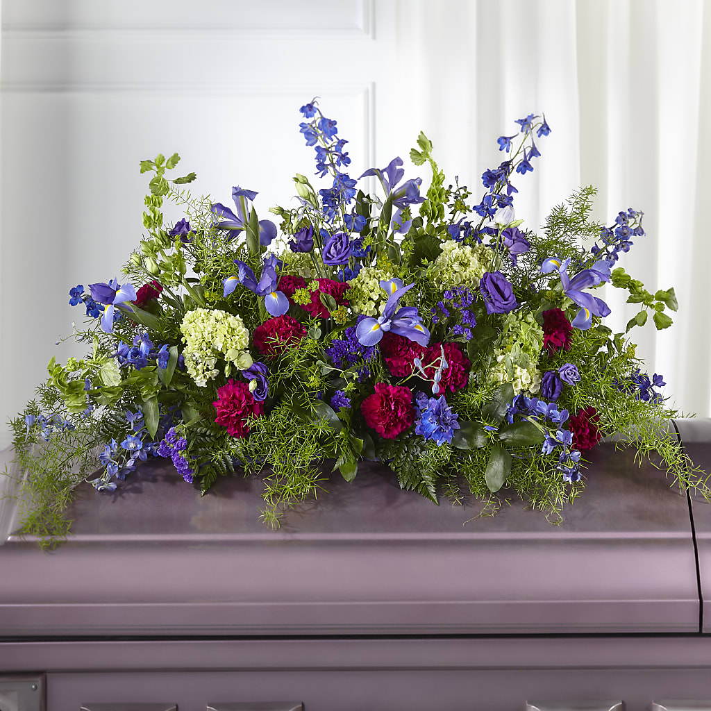 Always Treasured Casket Spray – Floral Delights Etc, Daleville AL