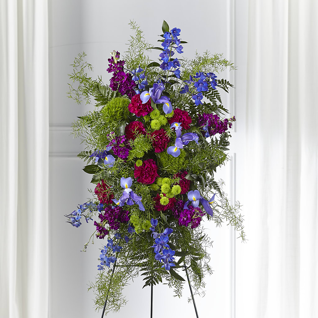 Heavenly Skies Standing Spray – Floral Delights Etc, Daleville AL