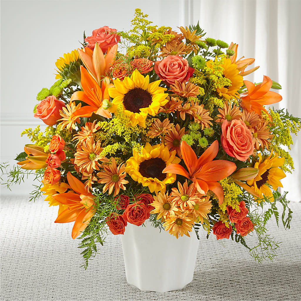 Harvest Thoughts Floor Basket – Floral Delights Etc, Daleville AL