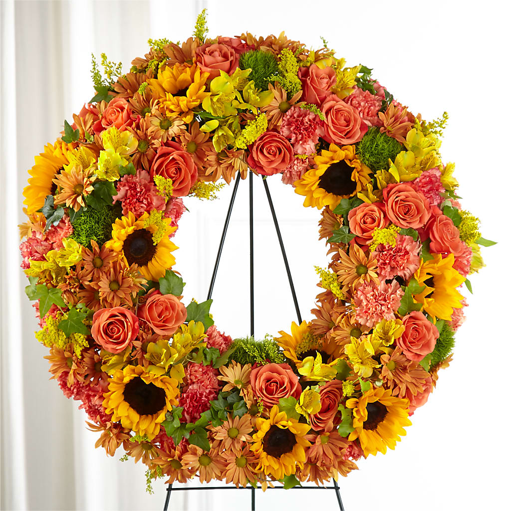 Autumnal Memories Wreath (Standard) – Floral Delights Etc, Daleville AL