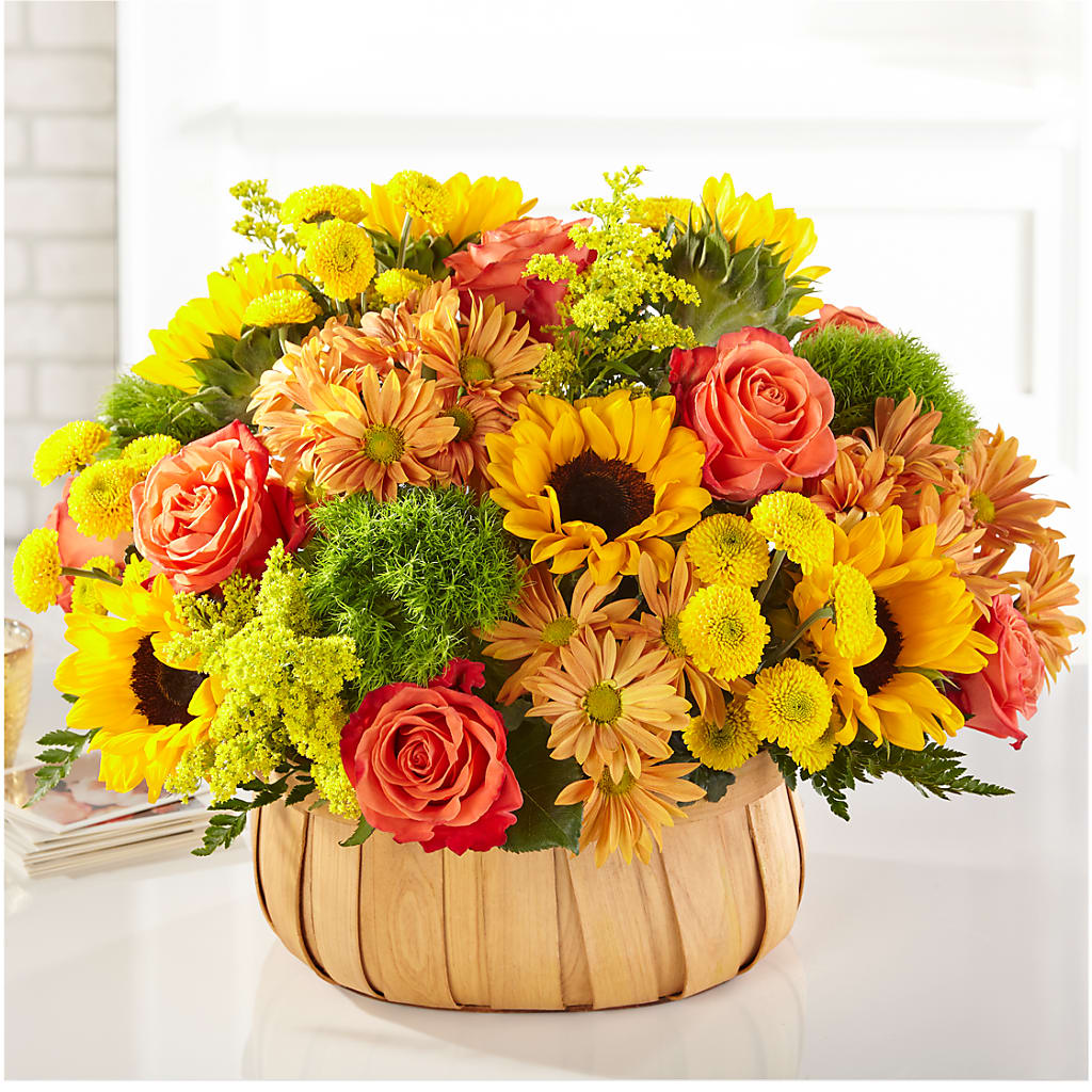 Harvest Sunflower Basket – Floral Delights Etc, Daleville AL