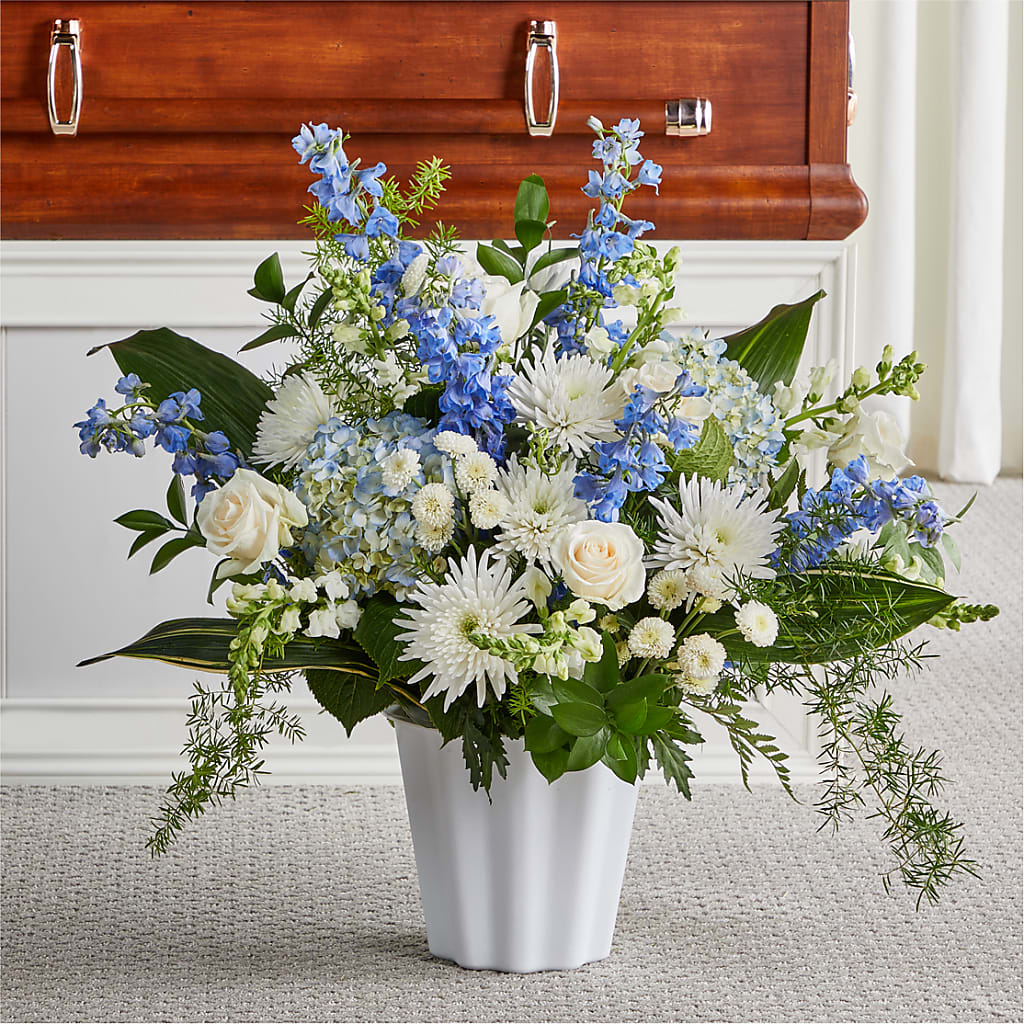 Everlasting Memories Floor Basket – Floral Delights Etc, Daleville AL