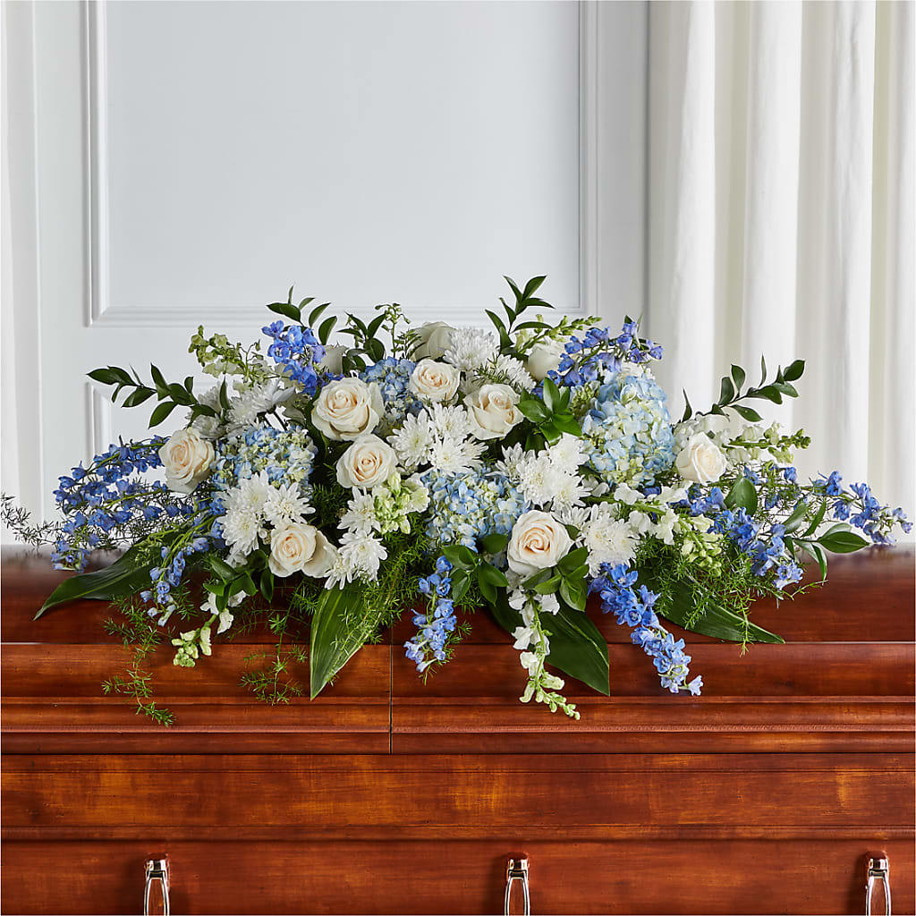 Timeless Essence Casket Spray – Floral Delights Etc, Daleville AL