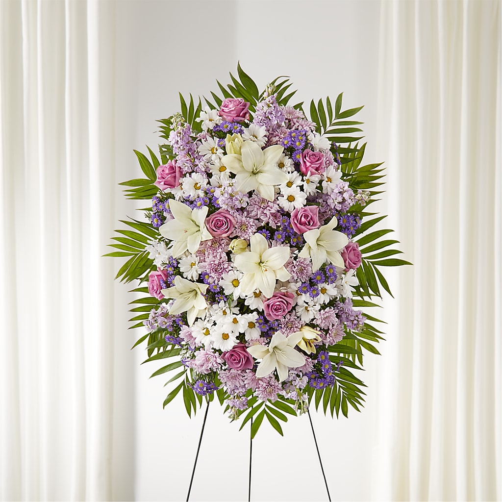 Surrounded by Love Standing Spray – Floral Delights Etc, Daleville AL