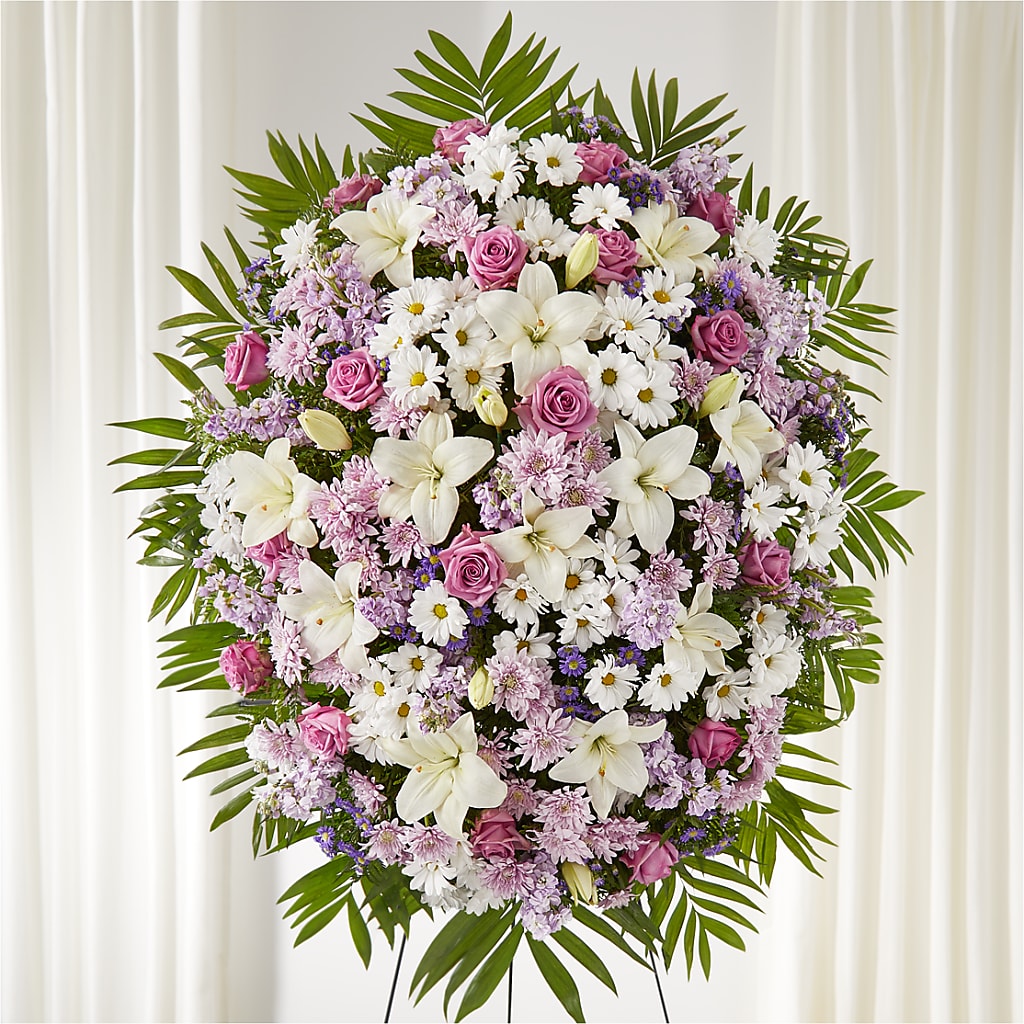 Surrounded by Love Standing Spray – Floral Delights Etc, Daleville AL