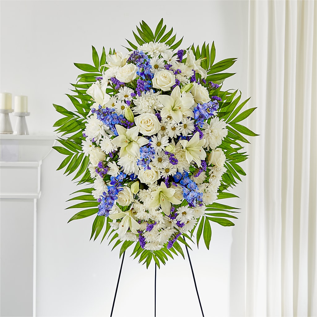 At Rest Standing Spray – Floral Delights Etc, Daleville AL