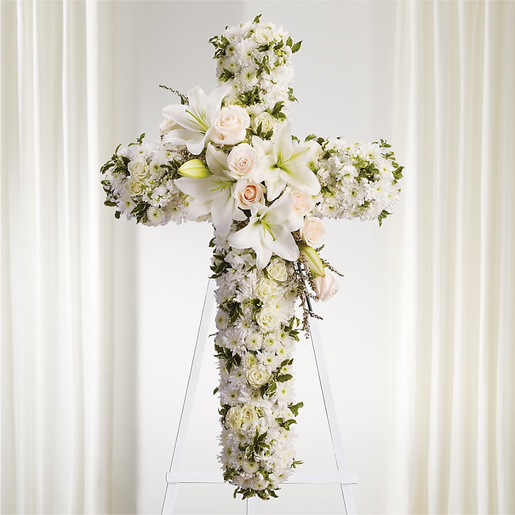 Spiritual Guidance Standing Spray – Floral Delights Etc, Daleville AL