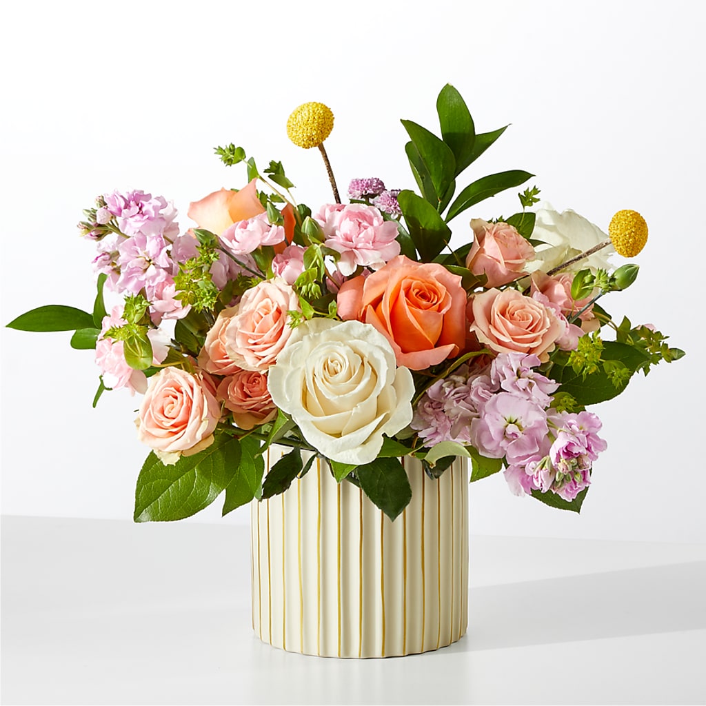 French Market Bouquet with Ivory Vase – Floral Delights Etc, Daleville AL
