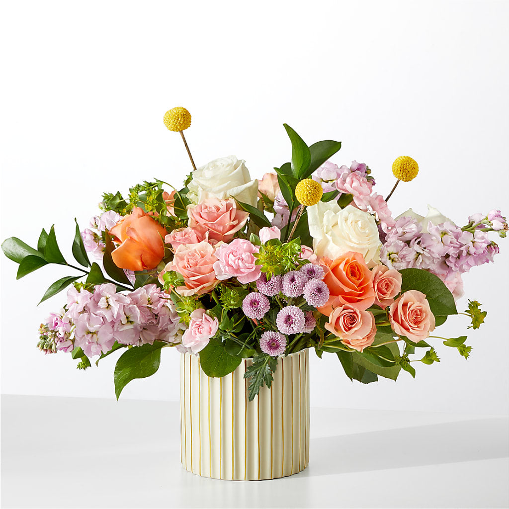 French Market Bouquet with Ivory Vase – Floral Delights Etc, Daleville AL
