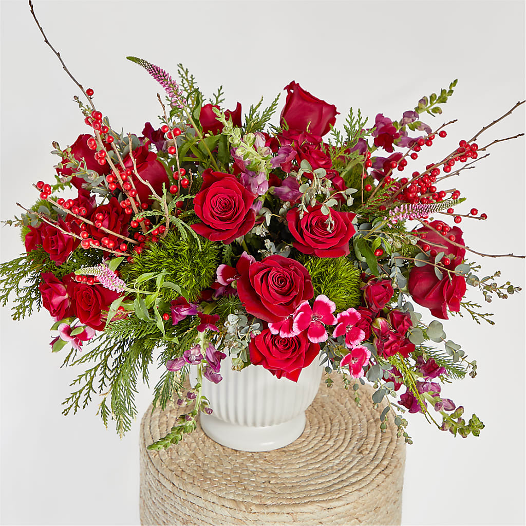 Big Red Bow Bouquet –  Floral Delights Etc, Daleville AL