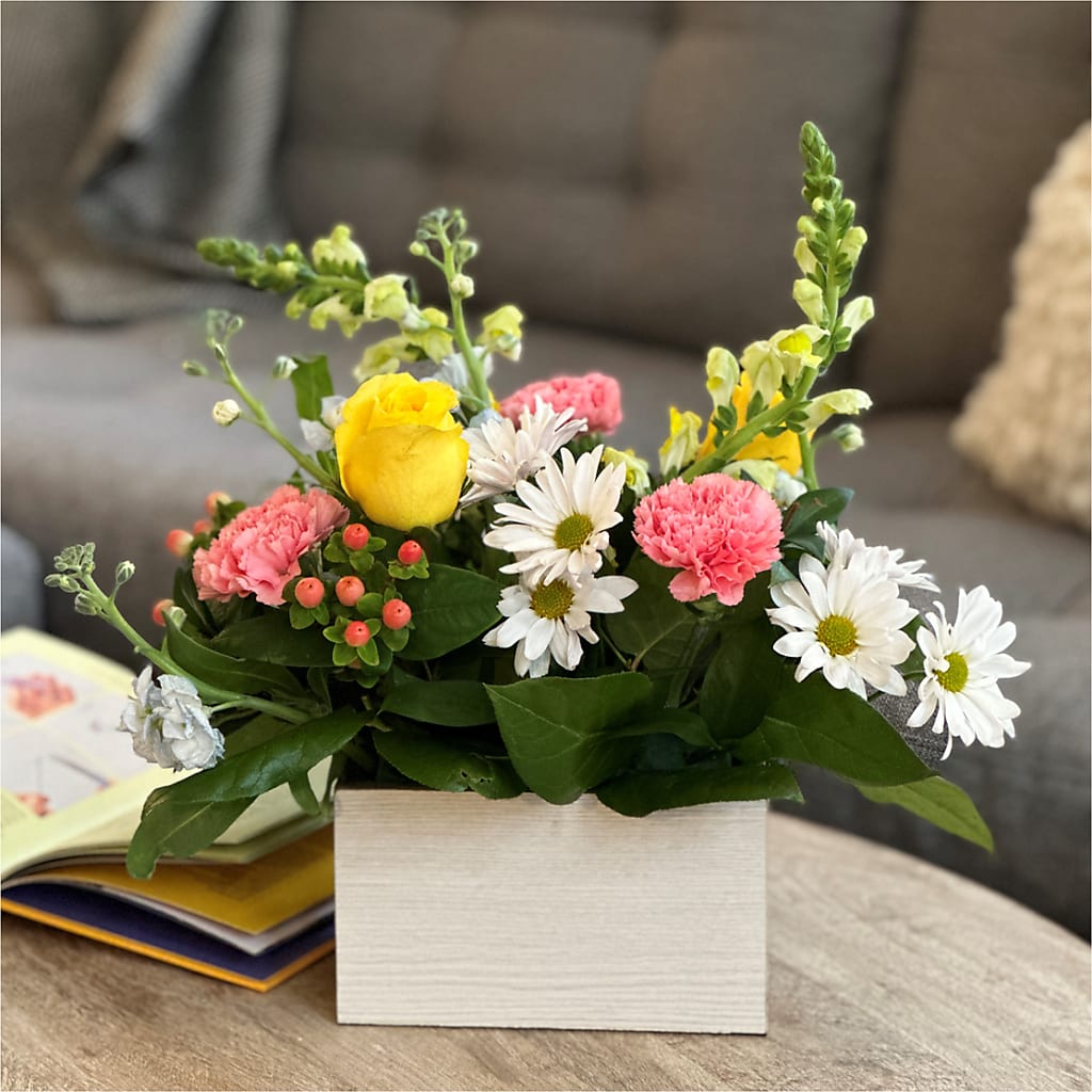 Sun Salutation Box Bouquet –  Floral Delights Etc, Daleville AL