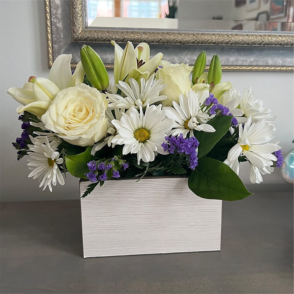 Beyond Blue Box Bouquet –  Floral Delights Etc, Daleville AL