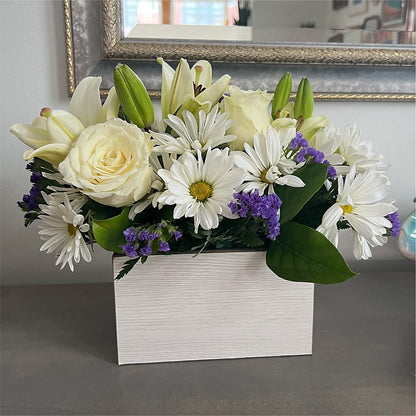 Beyond Blue Box Bouquet –  Floral Delights Etc, Daleville AL