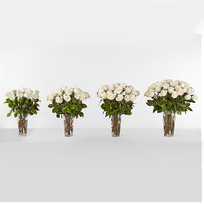 Long Stem White Rose Bouquet –  Floral Delights Etc, Daleville AL