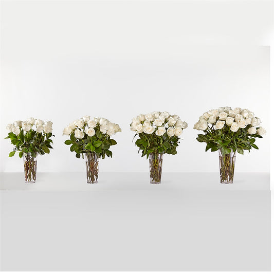Long Stem White Rose Bouquet –  Floral Delights Etc, Daleville AL
