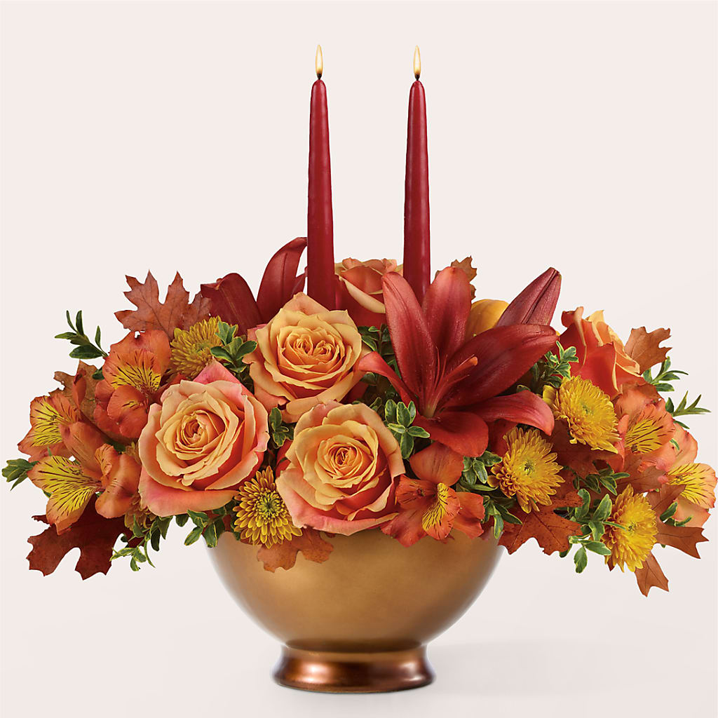 Harvest Table Centerpiece –  Floral Delights Etc, Daleville AL