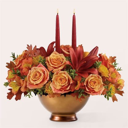Harvest Table Centerpiece –  Floral Delights Etc, Daleville AL