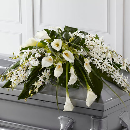 Angel Wings Casket Spray –  Floral Delights Etc, Daleville AL