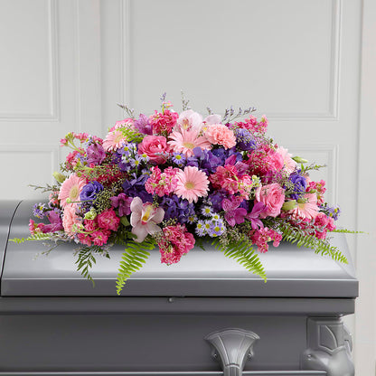 Glorious Garden Casket Spray –  Floral Delights Etc, Daleville AL