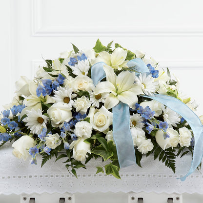 Tender Treasure Casket Spray –  Floral Delights Etc, Daleville AL