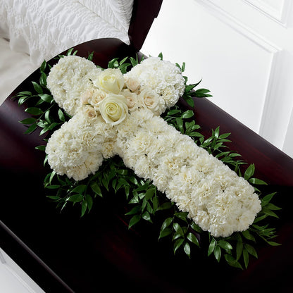 Peaceful Memories Casket Spray (Standard) –  Floral Delights Etc, Daleville AL