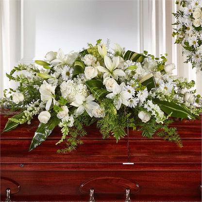 Abundance Casket Spray –  Floral Delights Etc, Daleville AL