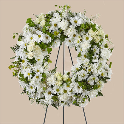Faithful Wishes Wreath –  Floral Delights Etc, Daleville AL