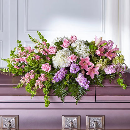 Life's Gratitude Casket Spray –  Floral Delights Etc, Daleville AL