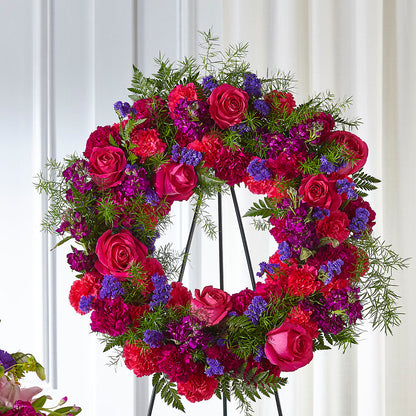 Calming Colors Wreath –  Floral Delights Etc, Daleville AL