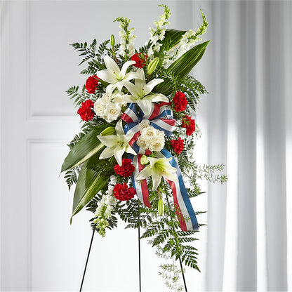 Stars of Life Standing Spray –  Floral Delights Etc, Daleville AL